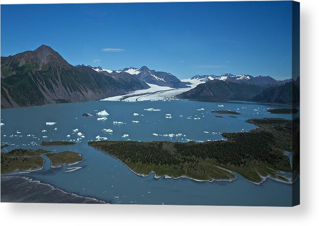  Acrylic Print featuring the photograph Bear Glacier Seward Alaska by Michael W Rogers