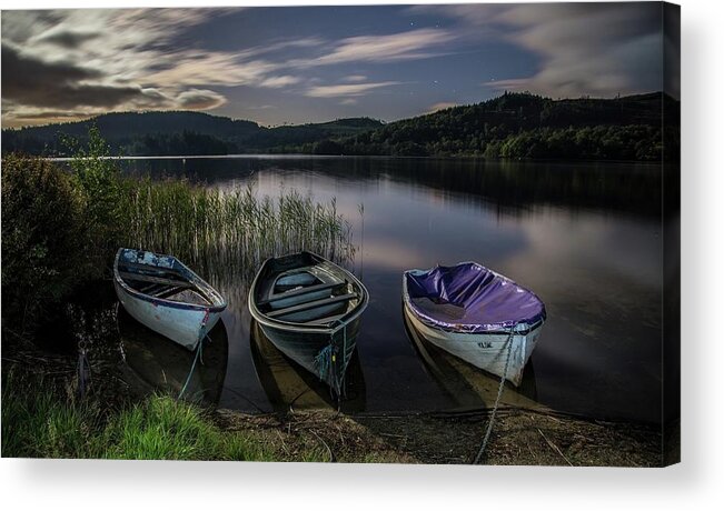 Tranquility Acrylic Print featuring the photograph Boats On The Water by Saving Memories, One Pic At A Time