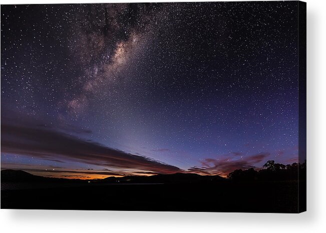 Milky Way Acrylic Print featuring the photograph Dance of the Sky by Mark Lucey