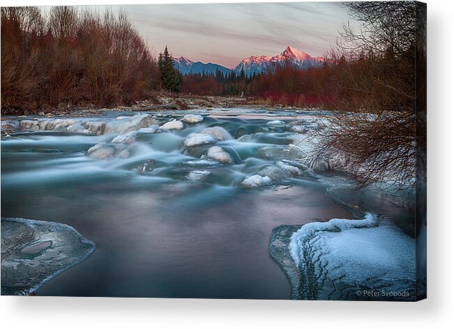 Landscape Acrylic Print featuring the photograph Fire And Ice by Peter Svoboda, Mqep