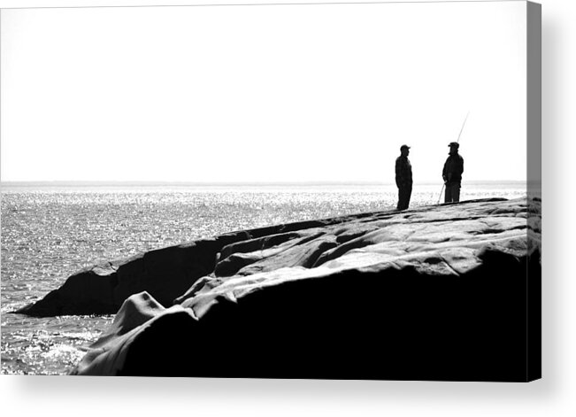 Blumwurks Acrylic Print featuring the photograph Fishers By The Sea by Matthew Blum