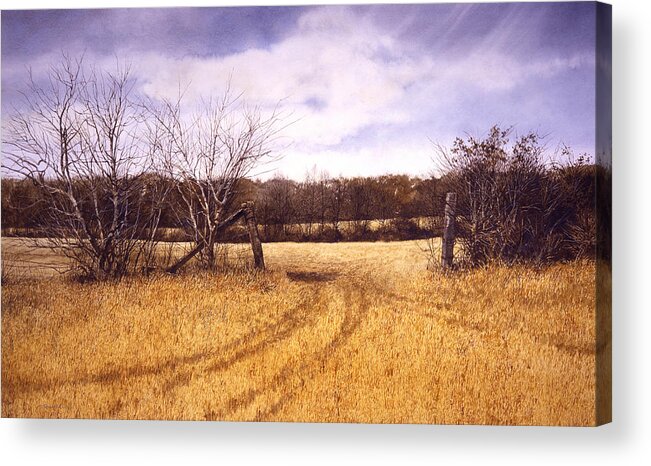 Landscape Acrylic Print featuring the painting Gateway by Tom Wooldridge