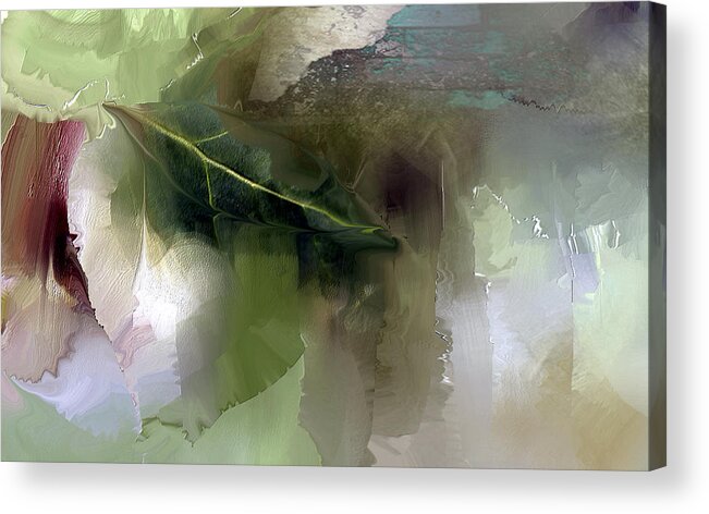 Leaves Acrylic Print featuring the painting Greensleeves by Davina Nicholas