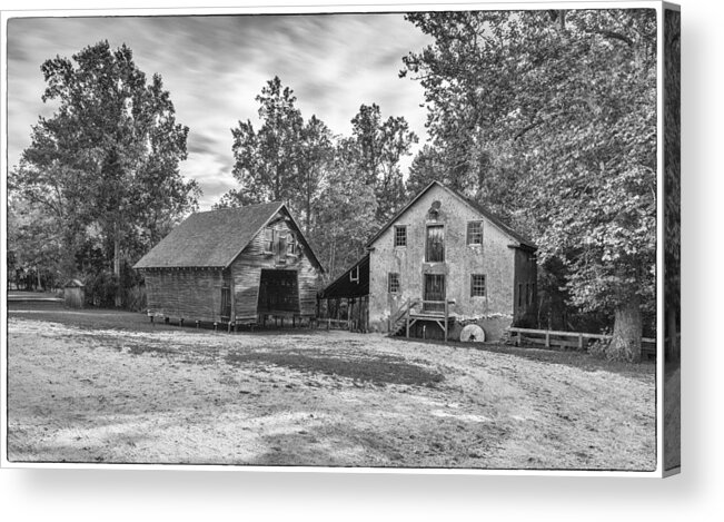 Old Buildings Acrylic Print featuring the photograph Grist Mill by Charles Aitken