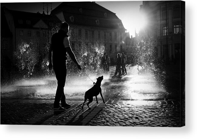 Street Acrylic Print featuring the photograph Hot Day by Ionut Harag