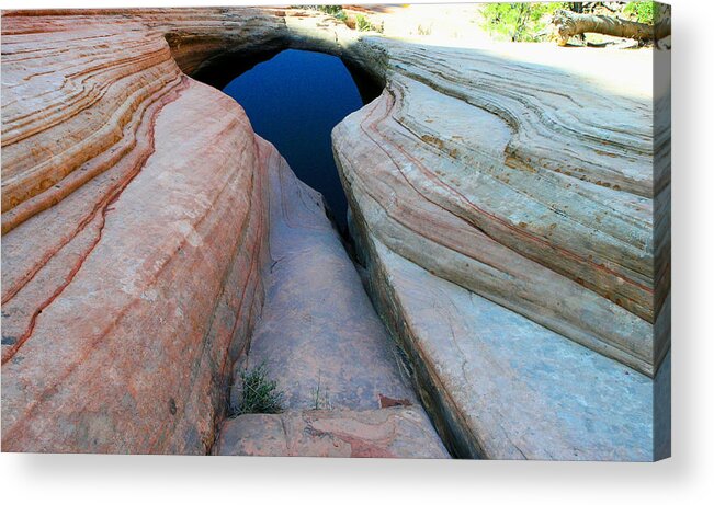 Sink Hole Acrylic Print featuring the photograph Mesa Canyon Sink by Robert Watson