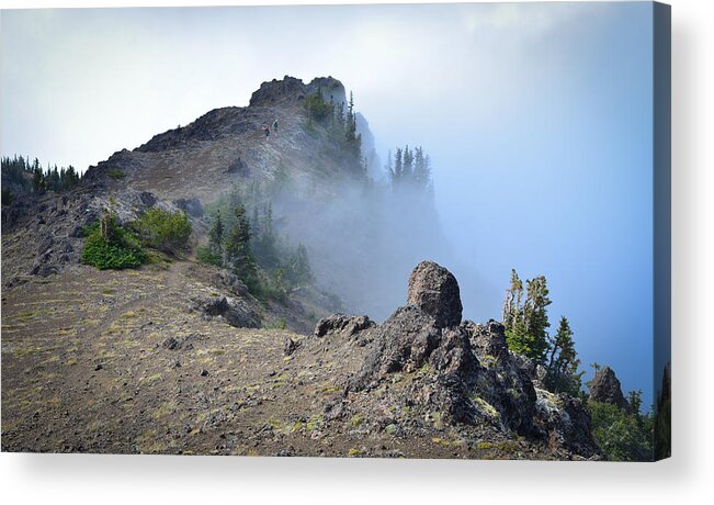 Backpacking Acrylic Print featuring the photograph Summit by Ronda Broatch