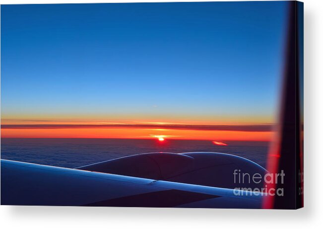 Sunrise Acrylic Print featuring the photograph Sunrise over England by Norman Gabitzsch