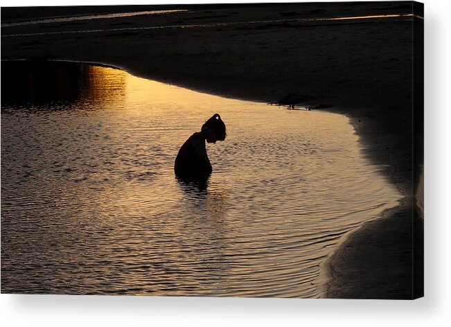 Sunset Acrylic Print featuring the photograph Sunset Contemplation by Peter Mooyman