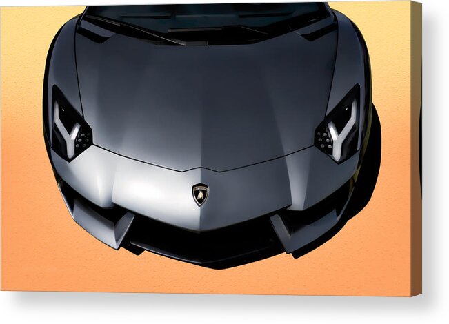 Lamborghini Acrylic Print featuring the digital art Tangentador by Douglas Pittman