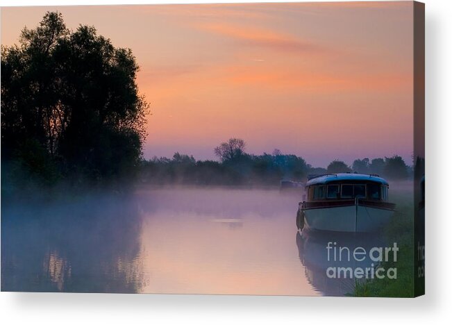 England Acrylic Print featuring the photograph River Thames at Dawn by Andy Myatt