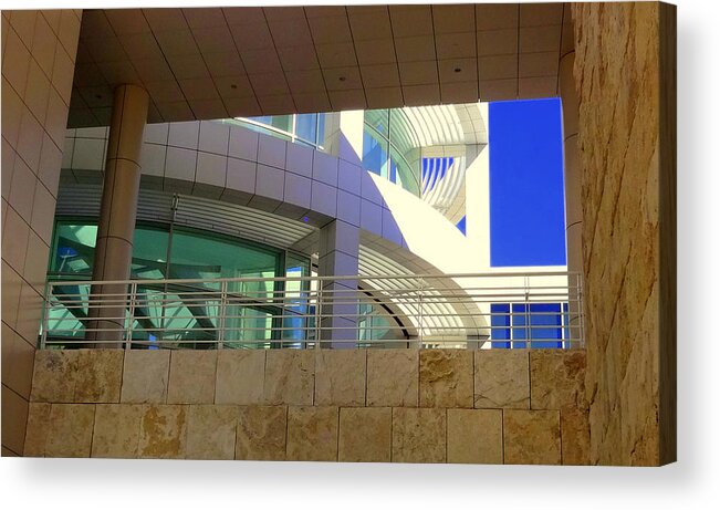 J. Paul Getty Acrylic Print featuring the photograph The Getty by Donna Spadola