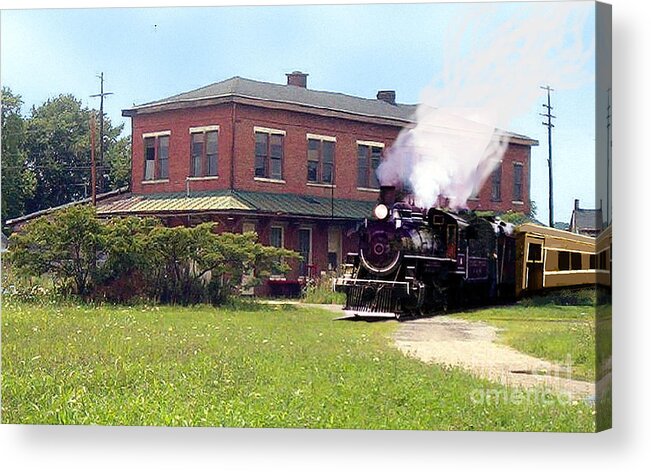 Railroad Acrylic Print featuring the photograph The Phantom Train by Charles Robinson