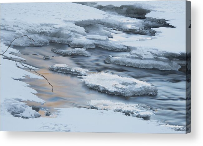 Fish Creek Acrylic Print featuring the photograph Winter On The River by Phil And Karen Rispin