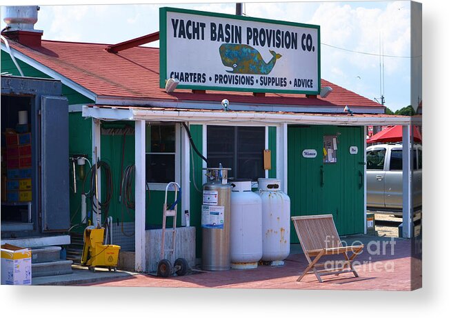 Southport Acrylic Print featuring the photograph Yacht Basin Provision Co. by Bob Sample