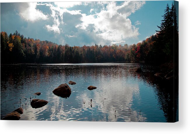 Adirondack's Acrylic Print featuring the photograph Cary Lake by David Patterson