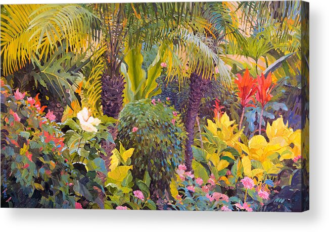Maui Acrylic Print featuring the painting Four Seasons Summer by Judith Barath
