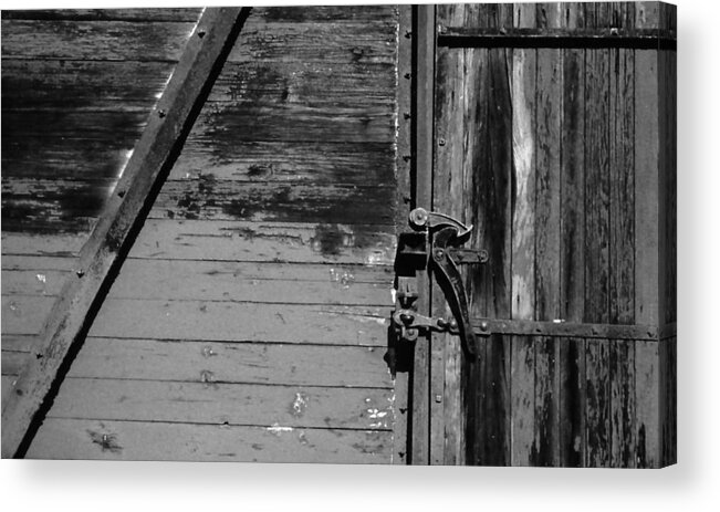 Train Acrylic Print featuring the photograph Old Box Car by Mike Martin