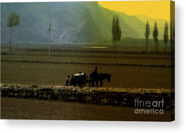 Landscape Acrylic Print featuring the photograph 'Til The Day Is Done by Lydia Holly