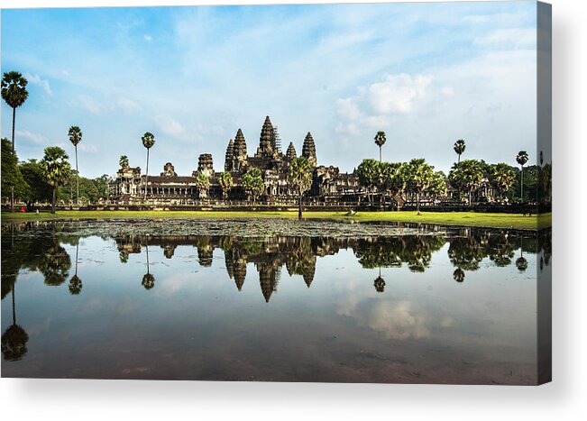Asia Acrylic Print featuring the photograph Angkor wat #1 by Usha Peddamatham