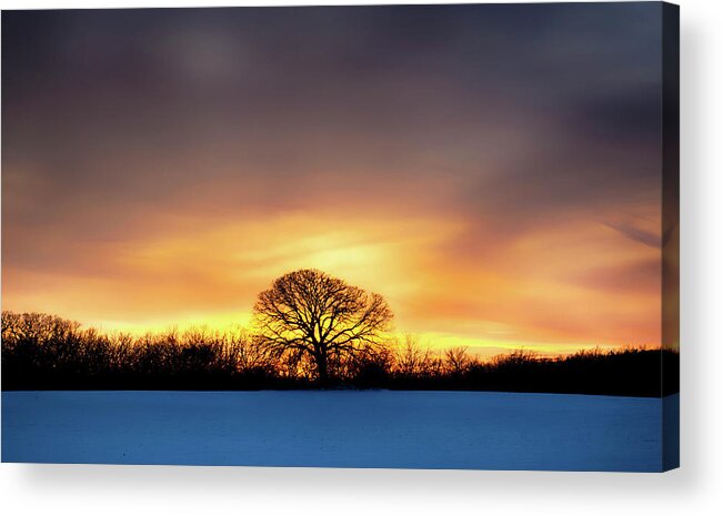  Acrylic Print featuring the photograph Fire In The Sky by Dan Hefle