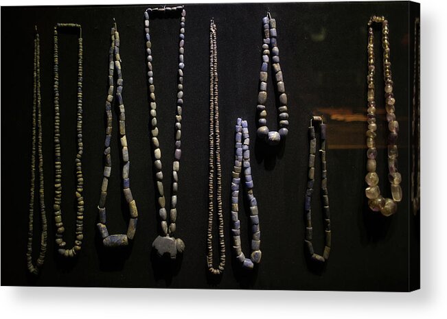 Artifacts Acrylic Print featuring the digital art Museo Larco Artifacts #17 by Carol Ailles