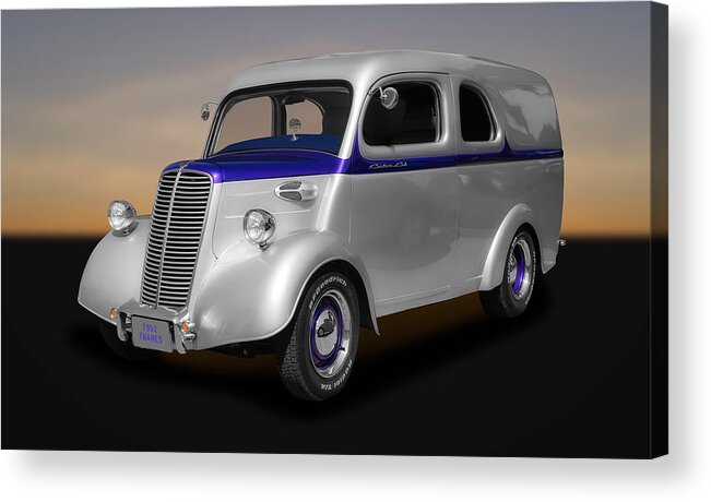 1952 Acrylic Print featuring the photograph 1952 Thames Half Ton Custom Truck - 52THAMES65 by Frank J Benz