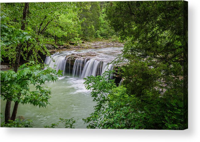 Arkansas Landscape Acrylic Print featuring the photograph Falling Waters Falls #3 by David Dedman