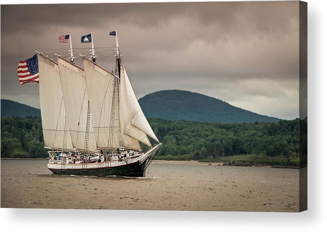 Schooner Acrylic Print featuring the photograph Victory Chimes by Fred LeBlanc