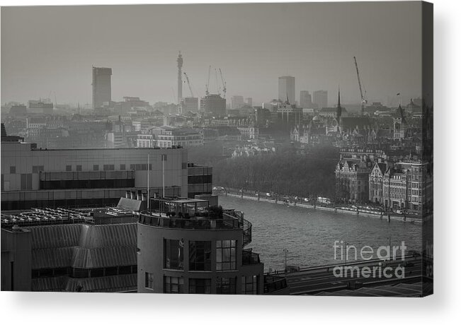 London Acrylic Print featuring the photograph A View of London by Perry Rodriguez