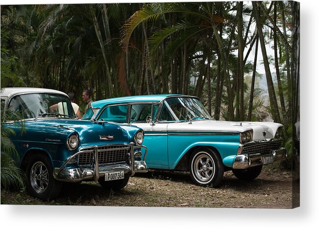 America Acrylic Print featuring the photograph American Muscle in the Jungle by Art Atkins
