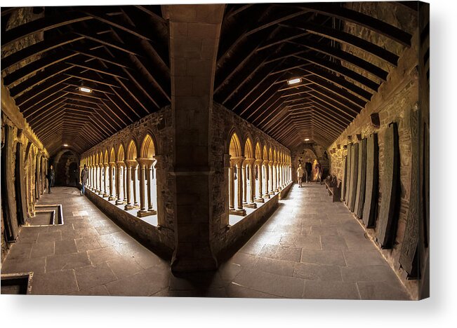 Monastery Acrylic Print featuring the photograph Cloisters on Isle of Iona by Kathleen McGinley