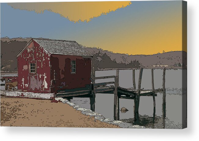 Bay Side Acrylic Print featuring the photograph Dave's Clam Bar by James Rentz