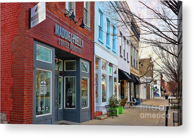 Downtown Perrysburg Acrylic Print featuring the photograph Downtown Perrysburg b 0277 by Jack Schultz