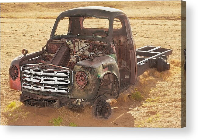 Landscape Acrylic Print featuring the photograph Drought and '51 Studebaker by Scott Cordell