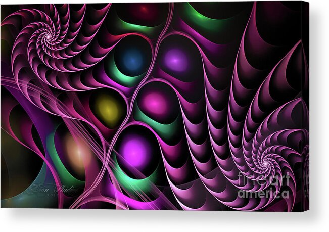Fractal Acrylic Print featuring the digital art Eternity by Melissa Messick