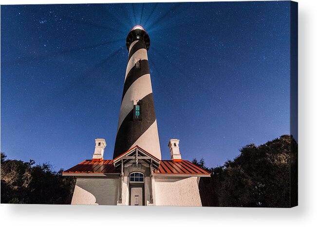 Florida Acrylic Print featuring the photograph Extreme Night Light by Kristopher Schoenleber