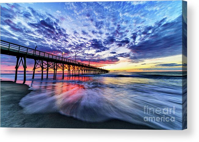Sunrise Acrylic Print featuring the photograph Flowing Waves by DJA Images