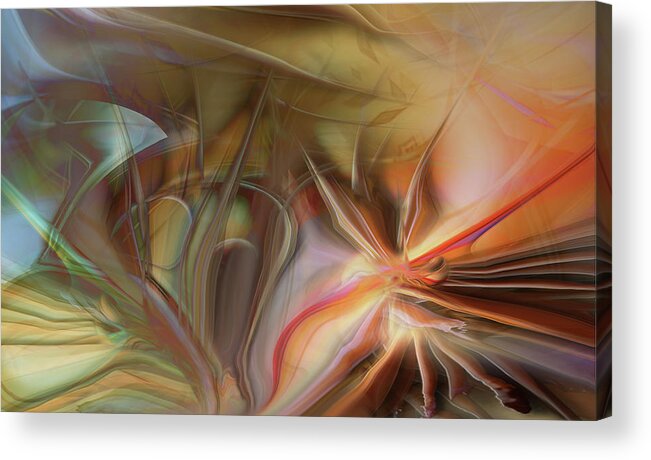 Garrison Re-visited Mighty Sight Studio Abstract Art Acrylic Print featuring the digital art Garrison O' Hara by Steve Sperry