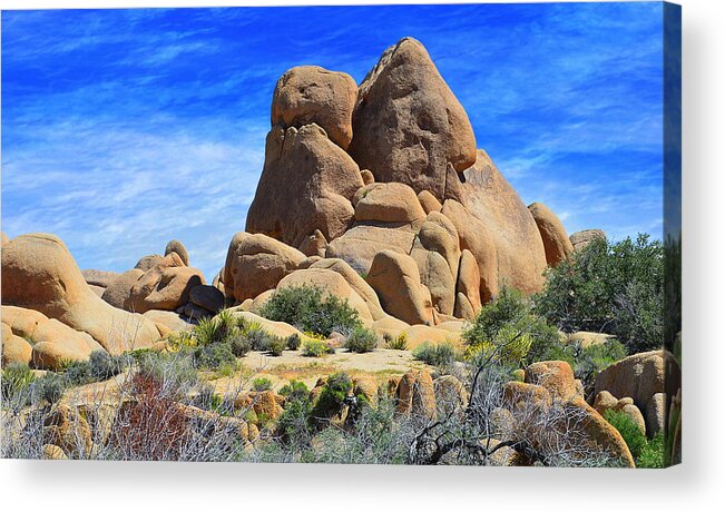 Ghost Rock Acrylic Print featuring the photograph Ghost Rock - Joshua Tree National Park by Glenn McCarthy Art and Photography