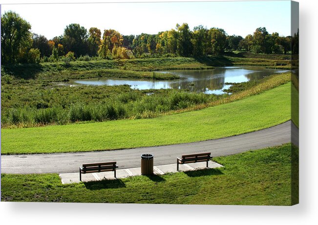 Landscape Acrylic Print featuring the photograph Greenway by Steve Augustin
