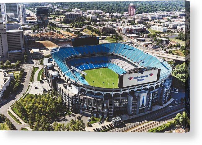 Charlotte Acrylic Print featuring the photograph Home Of The Carolina Panthers by Mountain Dreams