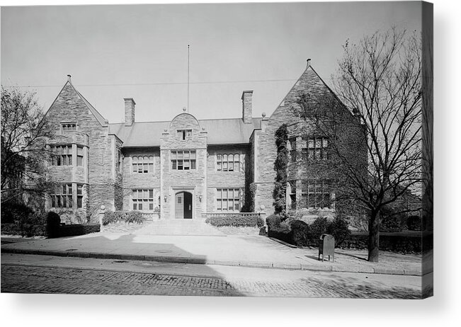 Old Photos Acrylic Print featuring the photograph Houston Hall - University of Pennsylvania c1905 by Mountain Dreams