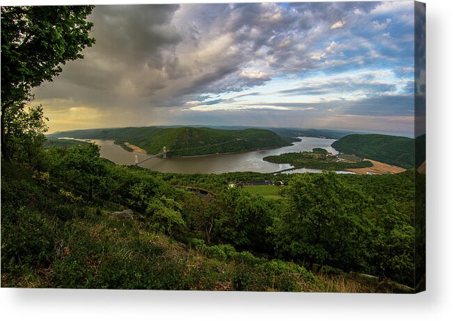 Hudson Valley Acrylic Print featuring the photograph May on Bear Mountain by John Morzen