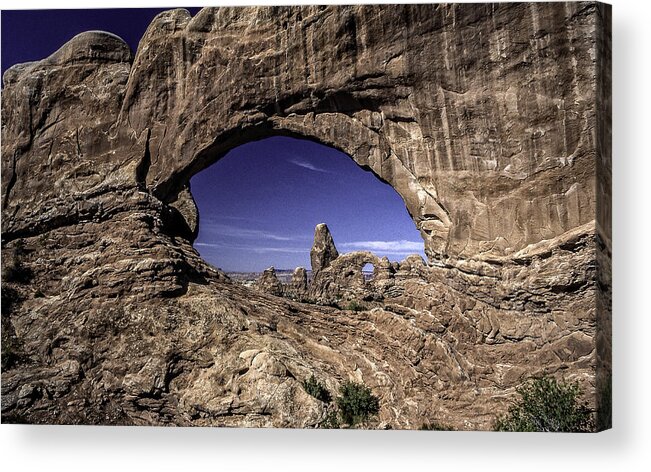 Utah Acrylic Print featuring the photograph North Window, Arches by Gary Shepard