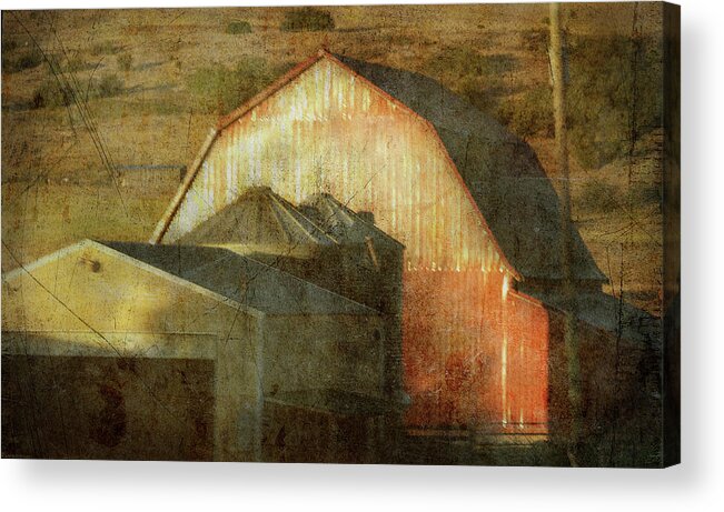 Barn Acrylic Print featuring the photograph Old Eastern Oregon Barn by Sherrie Triest