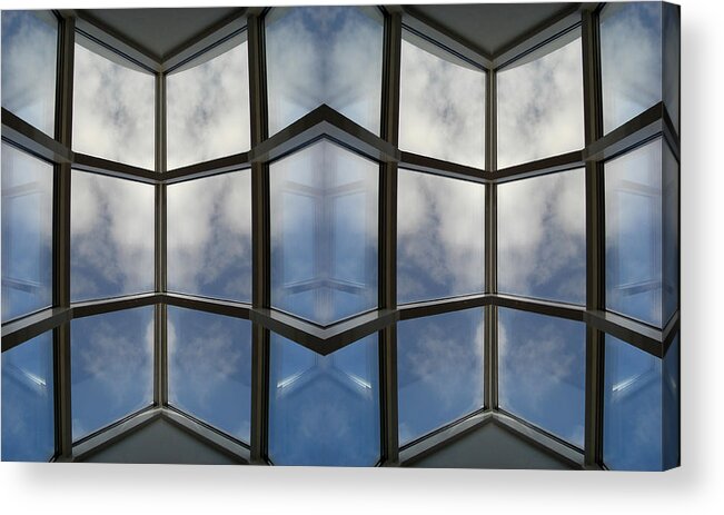 Clouds Acrylic Print featuring the photograph Reflected Reflections 05 by Marilynne Bull