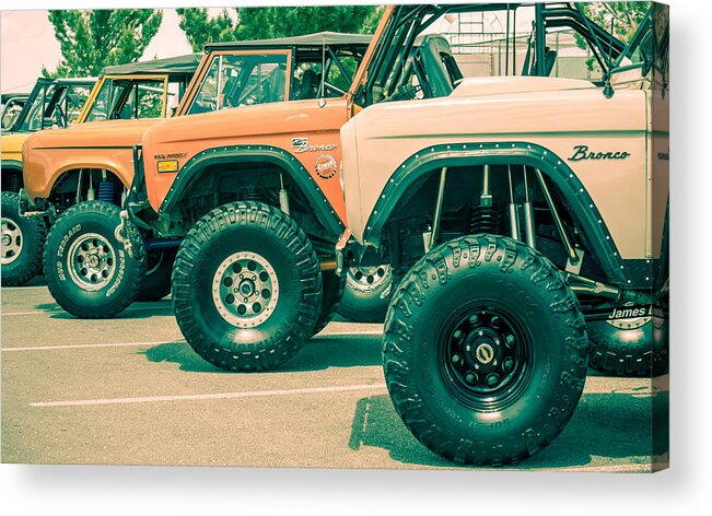 4wd Acrylic Print featuring the photograph Retro Bronco Heaven by SR Green