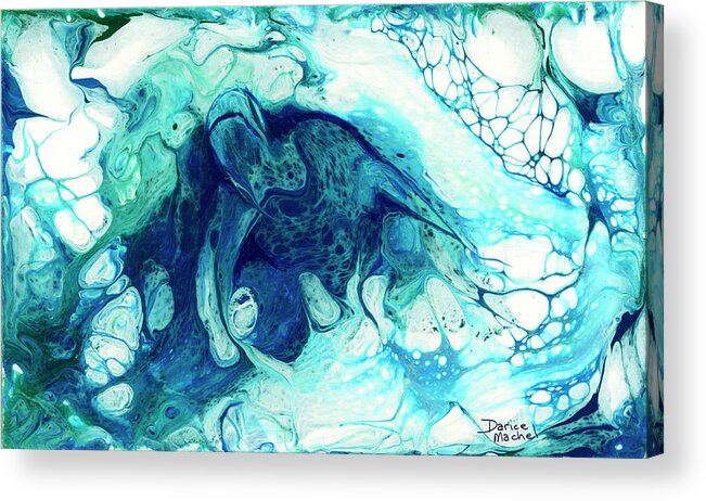 Abstract Acrylic Print featuring the painting Rising From The Depths by Darice Machel McGuire
