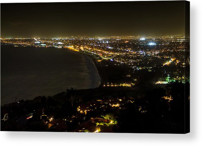 Water Acrylic Print featuring the photograph South Bay at Night by Ed Clark